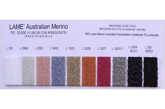 LAME’ AUSTRALIAN MERINOS TIT. 12500 NM.
